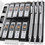 Mechanical_Pencil_Set_with_Case,_3PCS_MP1000_0.7mm_Artist_Lead_Pencil_With_8_Tube_HB_Refills,_3_Erasers,_9_Eraser_Refill_For_Architect_Art_Drafting_Drawing_Engineering,_Sketching
