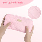 Sooez_Large_Pencil_Case_Pouch,Extra_Big_Pencil_Bag_with_8_Compartments,Pen_Bag_Wide_Opening,Soft_Quilted_Pencil_Pouch_Organizer_with_Zipper,Portable_Pencil_Case_for_Teen_Girls,Beige