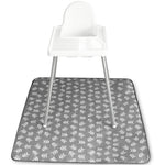 S&T_INC._Baby_Splat_Mat_for_Under_High_Chair,_Water_Resistant_Floor_Mat,_42_Inches_by_42_Inches,_Grey_Scatter