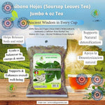 Guanabana_Hojas_(Soursop_Leaves_Tea)_–_Jumbo_4_oz_100%_Natural,_Vegan,_Non-GMO,_Wildcrafted_&_Authentic_Caffeine-Free_Herbal_Tea_Makes_30+_Cups_Beverage