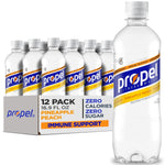 Propel_Immune_Support_Electrolyte_Enhanced_Water_Sports_Drink,_Pineapple_Peach_Flavored_Water,_100%_DV_Vitamin_C_+_Zinc,_Zero_Calorie_&_Sugar_Hydration_with_Electrolytes_and_Vitamins,_16.9_fl_oz_Bottles_(12_Pack)