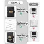 WEMATE_Password_Book_with_Lock,_Password_Book_with_Alphabetical_Tabs_600+_Password_Spaces,_Password_Logbook_with_Lock,_Password_Keeper_for_Computer_4.33_X_6.18_Inch
