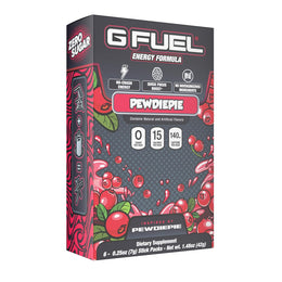 G_Fuel_PewDiePie_Energy_Powder_Packets,_Sugar_Free,_Clean_Caffeine_Focus_Supplement,_Water_Mix,_Lingonberry_Fruit_Flavor,_Focus_Amino,_Vitamin_+_Antioxidants_Blend_-_6_Stick_Pack,_0.25_oz