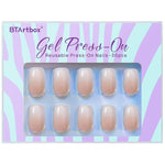 BTArtbox_Square_Ombre_Press_On_Nails_-_Soft_Gel_Press_On_Nails_Short_with_Nail_Glue,_15_Sizes_-_30_Reusable_Fake_Nails_Kit,_Vanilla_Cream