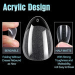 TOMICCA_Short_Almond_Nail_Tips,_240Pcs_Half_Matte_Soft_Gel_Nail_Tips,_12_Sizes_Acrylic_Pre-Shaped_Nails,_Full_Cover_False_Nails_for_Extension_Nail