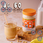 PBfit_15_Ounce_Classic_Peanut_Butter_Powder,_Powdered_Spread_From_Real_Roasted_Peanuts,_8g_of_Protein_8%_DV,_Gluten-Free,_60_calories,_87%_less_fat_(Pack_1)