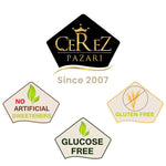 Cerez_Pazari_Turkish_Delight_with_Pomegranate_Flavour_200_gr_Gourmet__Gift_Box_Confectionery_Vegan_Candy_Dessert_Glucose_Free_Lokum_Approx.18_Pcs