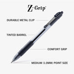 Zebra_Pen_Z-Grip_Retractable_Ballpoint_Pen,_Medium_Point,_Various_Colors