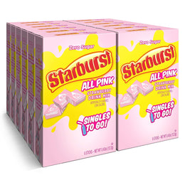 Starburst_Singles_To_Go_Powdered_Drink_Mix,_All_Pink_Strawberry,_12_Boxes_with_6_Packets_Each_-_72_Total_Servings_Mixed_Beverage_Sweet_Flavor