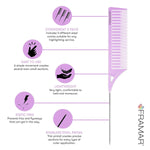 Framar_Dreamweaver_Highlight_Comb_Set_–_Combs_for_Hair_Stylist,_Highlighting_Comb,_Hair_Dye_Comb,_Hair_Highlighter_Comb_with_Metal_Pick,_Balayage_Comb