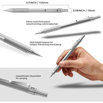 Nicpro_2_PCS_Mechanical_Pencil_0.5mm_&_0.7_mm_with_Case,_MP1000_Metal_Artist_Pencil_Set_with_4_Tubes_HB_Lead_Refills,_2_Erasers,_9_Eraser_Refills_For_Art_Writing_Drafting,_Drawing,_Sketch