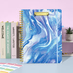 Sooez_Clipboard_Folio_with_Refillable_Notepad,_Clipboard_Folder_with_10_Storage_Pockets_for_Letter_Size,_Spiral_Clipboard_Notebook,_Cute_Portfolio_for_School_Office_Nursing