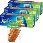 Ziploc_XL_Sandwich_and_Snack_Bags_with_EasyGuide_Texture,_Plastic_Storage_Bags_with_Grip_'n_Seal_Technology,_90_Bags_Total_Organiser_Boxes