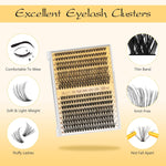 QUEWEL_DIY_Lash_Extension_Kit,_320_Pcs_Lash_Clusters_Kit_with_Lash_Bond_and_Seal_Cluster_Lashes_Glue_Remover_Eyelash_Clusters_Applicator_Tool_for_Natural_Look_DIY_At_Home(ZS-30D+40D-kit)_Makeup_Eyelashes_Extensions_Eyelash_Extension_Cosmetic