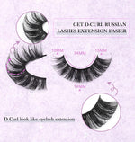 False_Eyelashes_Russian_Strip_Lashes_Fluffy_Fake_Eyelashes_Extension_D_Curl_Wispy_Handmade_Soft_Reusable_14_Pairs_Lashes_Pack_Eyelash_Extensions_Makeup_Cosmetic_Lash_Extensions_Eyelash_Extension_Eyelash_Extension_Lash_Extension