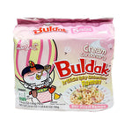 Samyang_Buldak_Spicy_Ramen,_Hot_Chicken_Ramen,_Korean_Stir-Fried_Instant_Noodle,_Carbonara,_1_Bag_with_5_Pack_Food_ramen_🍜_pink_buldakramen_korean_fire