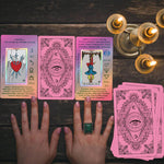 Smoostart_Pink_Tarot_Cards_with_Meanings_for_Beginners,_Tarot_Cards_Deck_with_Guidebook,_Keywords,_Element,_Planet,_Zodiac,_Chakra,_Yes_or_No,_Musical_Pitch,_Numerology,_Hebrew_Alphabet