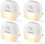 AUVON_Plug_in_Night_Light_with_Motion_Sensor_and_Dusk_to_Dawn_Sensor,_Mini_Warm_White/Cool_White_LED_Nightlight_with_1-50_lm_Adjustable_Brightness_for_Bathroom,_Hallway,_Stairs,_Bedroom,_Kitchen,_4_Packs