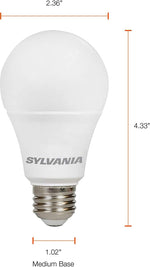SYLVANIA_ECO_LED_Light_Bulb,_A19_60W_Equivalent,_Efficient_9W,_7_Year,_750_Lumens,_Non-Dimmable,_Frosted,_Soft_White/Daylight