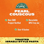 RiceSelect_Pearl_Couscous,_Israeli-Style_Wheat_Couscous_Pasta,_Non-GMO,_24.5-Ounce_Jar,_(Pack_of_1)