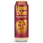 Liquid_Death,_Psycho_Cider_Sparkling_Water,_Apple_Cider_Flavored_Sparkling_Beverage_Sweetened_With_Real_Agave,_Low_Calorie_&_Low_Sugar,_8-Pack_(King_Size_19.2oz_Cans)