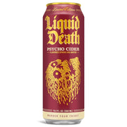 Liquid_Death,_Psycho_Cider_Sparkling_Water,_Apple_Cider_Flavored_Sparkling_Beverage_Sweetened_With_Real_Agave,_Low_Calorie_&_Low_Sugar,_8-Pack_(King_Size_19.2oz_Cans)