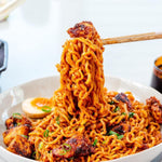 Samyang_Buldak_Spicy_Ramen,_Hot_Chicken_Ramen,_Korean_Stir-Fried_Instant_Noodle,_Original,_1_Bag_with_5_Pack_ramen__black_buldak_korean_Food
