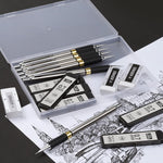 Four_Candies_Metal_Mechanical_Pencil_Set_-__Art_Mechanical_Pencils_&_360PCS_HB_Lead_Refills_&_3PCS_Erasers_&_9PCS_Eraser_Refills,_Drawing_Mechanical_Pencils_for_Writing,_Sketching/With_Case