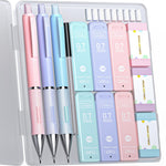 Four_Candies_Pastel_Mechanical_Pencil_Set_-_3PCS_0.7mm_Mechanical_Pencils_with_360PCS_HB_Lead_Refills,_3PCS_Erasers_and_9PCS_Eraser_Refills,_Cute_Pencils_for_School_Drawing_&_Writing