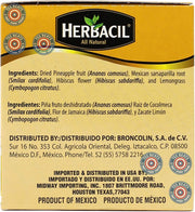Herbacil_Pineapple_Tea,_Herbal_Tea_with_Dehydrated_Fruit,_Caffeine_-_Free,_2-Pack_of_25_bags_per_box_(50_Bags)
