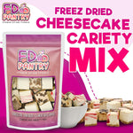 Freeze_Dried_Cheesecake_New_York_Style,_Caramel_Chocolate_Chip_and_Strawberry_Swirl_Crunchy_Treat_Resealable_Bag_4.1_oz_Cheese_Cake