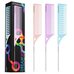 Framar_Dreamweaver_Highlight_Comb_Set_–_Combs_for_Hair_Stylist,_Highlighting_Comb,_Hair_Dye_Comb,_Hair_Highlighter_Comb_with_Metal_Pick,_Balayage_Comb