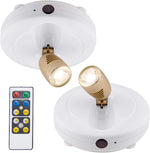 BIGLIGHT_Spotlight_Battery_Operated,_LED_Puck_Light,_Dimmable_Uplight_with_Remote,_Stick_on_Accent_Light_for_Painting_Picture_Wall_Artwork_Photo_Portrait_Closet_Plants,_Warm_White,_2_Pack