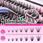 FANXITON_DIY_Lash_Extension_Kit_D_Curl_volume_lash_clusters_(40D+50D)