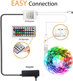 phopollo_Led_Strip_Lights_Color_Changing_16.4ft/25FT/32.8FT/100FT/130FT_Flexible_5050_RGB_Led_Lights_Kit_with_Power_Supply_and_44_Keys_Remote