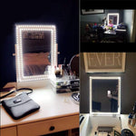 13ft/4M_Led_Vanity_Mirror_Lights_Kit_Bendable_NO_Need_to_Cut_Vanity_Make-up_Mirror_Cloakroom_Adjustable_Flexible_Strip_Light_Table_Set_with_Dimmer_and_Power_Supply_Mirror_Not_Included