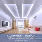 Govee_White_LED/Warm_Led_Strip_Lights,_Upgraded_16.4ft_Dimmable_LED_Light_Strip_6500K_Bright_Daylight_White,_Strong_Adhesive,_300_LEDs_Flexible_Tape_Lights_for_Mirror,_Kitchen_Cabinet,_Bedroom,_Christmas_Decor