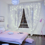 YEOLEH_String_Lights_Curtain,USB_Powered_Fairy_Lights_for_Bedroom_Wall_Party,8_Modes_&_IP64_Waterproof_Ideal_for_Outdoor_Wedding_Decor_