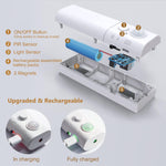 WOBANE_Motion_Sensor_Stair_Strip_Lights,Rechargeable_Motion_Activated_Closet_Light,Battery_Powered_LED_Strip,60_LEDs_Homelife_Bar_for_Bed,Pantry,Counter,Night_Light,Cabinet,6.56ft/16.4ft