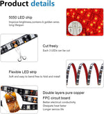 ALITOVE_16.4ft_5050_SMD_Red_LED_Flexible_Strip_Ribbon_Light_5M_300_LEDs_Waterproof_IP65_DC_12V_for_Home_Garden_Commercial_Area_Lighting,_Without_Power_Supply