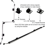 airgoo_Addressable_RGB_PC_LED_Strip,_AG-NEON-LS1_Diffused_Silicon_Rubber_Tube_Neon_Strip,_for_5V_3-pin_argb_Header_or_AG-DRGB16_SignalRGB_Controller(Not_Included),_Come_with_Magnetic_Brackets