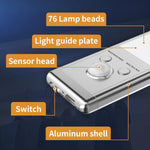 Under_Cabinet_Lights,76_LED_Operated_Motion_Sensor_Light_Indoor,1500mAh_USB_Rechargeable_Closet_Lights,_2/4_Pack_Magnetic_Dimmable_Closet_Lights,Wireless_Under_Counter_Lights_for_Kitchen,_Stairs