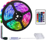 2m/6.6FT_Battery_Powered_Led_Strip_Lights,_LED_Strip_with_24_Keys_Remote_Control,_RGB_Led_Rope_Lights_for_Party_and_DIY_Decoration-_1_PACK/2_PACK