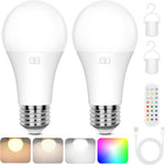 Rechargeable_Battery_Operated_A19_Light_Bulb_with_Remote_Control,_Dimmable_Detachable_LED_Bulb_with_15_Colors_Selectable_&_3_Timer,_Wireless_Puck_Light_Bulb_for_Wall_Sconce,_Non-Hardwired