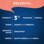 Lavazza_Dolcevita_Classico_Ground_Coffee_12oz_Bag,_Medium_Roast,_Rich_and_Full-bodied,_Intensity_3/5,_Arabica_and_Robusta,_Ideal_for_Drip_Brewers_(Pack_of_1)_-_Package_May_Vary