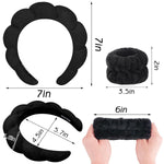 Spa_Headband_for_Washing_Face_Wristband_Sponge_Makeup_Skincare_Headband_Terry_Cloth_Bubble_Soft_Get_Ready_Hairband_for_Women_Girl_Puffy_Padded_Headwear_Non_Slip_Thick_Hair_Accessory