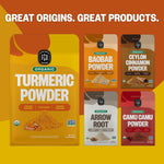 FGO_Organic_Turmeric_Powder_w/Curcumin,_8oz_Resealable_Pouch,_USDA_and_Non-GMO,_Sourced_from_India,_Packaging_May_Vary_(Pack_of_1)