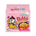 Samyang_Buldak_Spicy_Ramen,_Hot_Chicken_Ramen,_Korean_Stir-Fried_Instant_Noodle,_Carbonara,_1_Bag_with_5_Pack_Food_ramen_🍜_pink_buldakramen_korean_fire