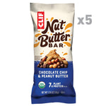 CLIF_Nut_Butter_Bar_-_Chocolate_Chip_&_Peanut_Butter_-_Filled_Energy_Bars_-_Non-GMO_-_USDA_Organic_-_Plant-Based_-_Low_Glycemic_-_1.76_oz._(5_Pack)