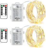 2_x_Fairy_Lights_Battery_Operated,Silver_Wire_Chains_8_Mode_16Ft/5Meter_50_LEDs_Timer_String_Lights_with_Remote_Control_for_Bedroom_Christmas_Party_Wedding_Decoration(Warm_White)